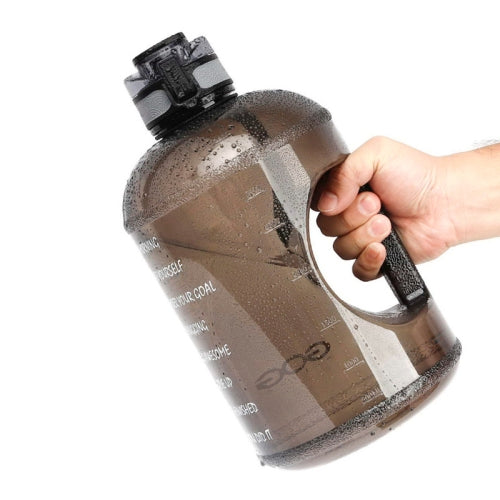 TT-T585 1 Gallon / 3.78L Sports Kettle Large Capacity Gradient Color Plastic Space Bottle, Colour: Black