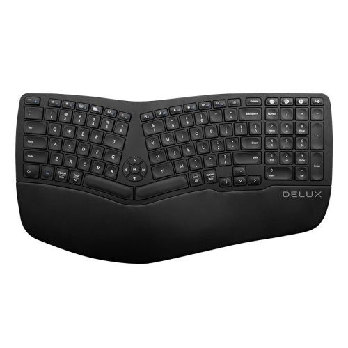 DELUX GM902 106 Keys Wireless Bluetooth Mute Keyboard Body Engineering Chargeable(Wireless Keyboard)