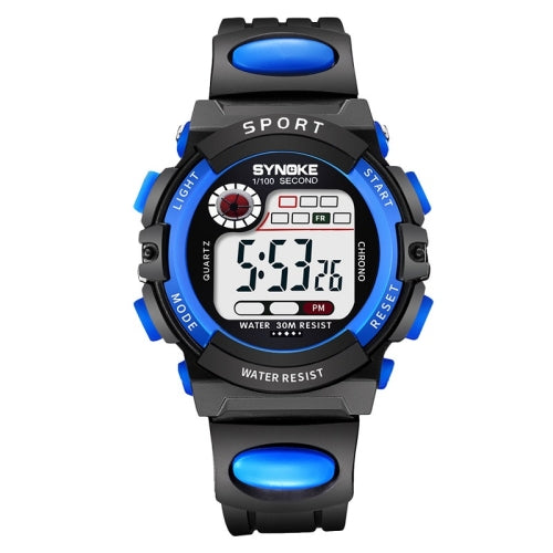 SYNOKE 99269 Children Sports Waterproof Digital Watch, Colour: Small (Blue)