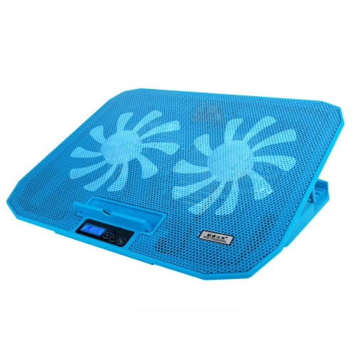 ICE COOREL N106 Laptop Base Adjustment Radiator Dual-Fan Notebook Cooling Bracket, Colour: Flagship Version (Sea Blue)
