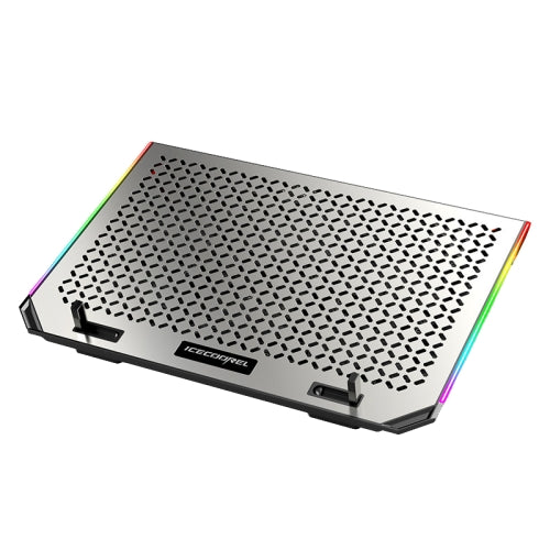 ICE COOREL USB Laptop Radiator Metal Base Computer Cooling Bracket, Colour: A17 Standard Version (Silver)