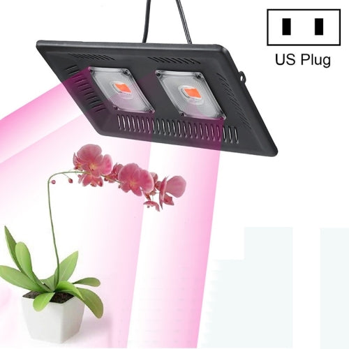 100W Ultra-Thin LED Plant Light, Full Spectrum COB Growth Light, Vegetable, Fruit & Flower Greenhouse Fill Light With Plug, Specification:US Plug