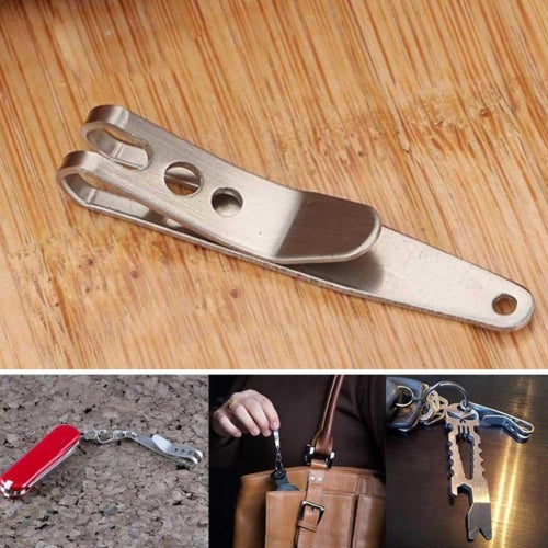 5PCS EDC Bag Key Ring Suspension Clip with Metal Key Ring Buckle Carabiner Stainless Steel Outdoor Tool