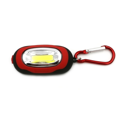 Portable Mini Keychain Pocket Torch COB LED Light Flashlight Lamp with 3 Modes(Red)