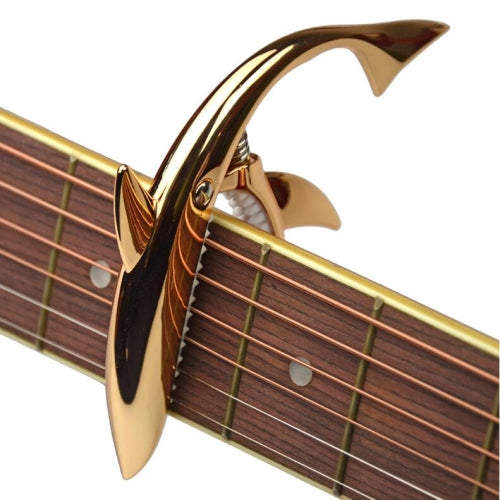 Shark Shape Zinc Alloy Guitar Capo(Rose Gold)