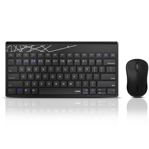 Rapoo X220T Multi-modes Wireless Bluetooth Keyboard and Mouse Set(Black)