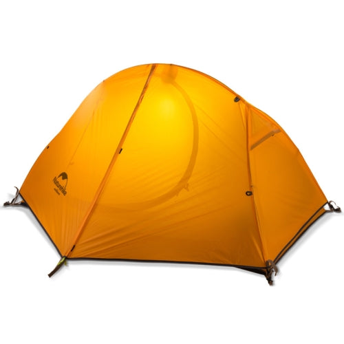 Naturehike NH18A095-D Double-layer Outdoor Ultra-light Rainstorm-proof Camping Tent, Style:Single 20D Silicone-Orange