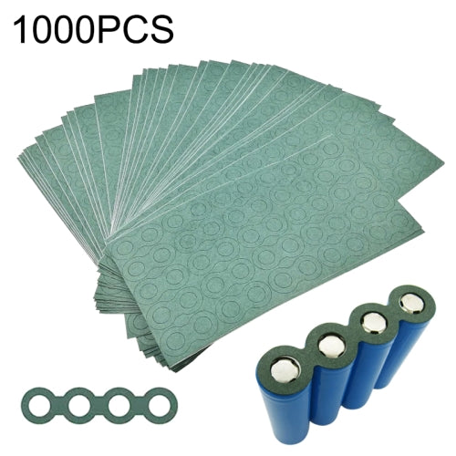 1000 PCS 18650 Li-ion Battery Barley Paper Power Switch Battery Insulation Gasket, Quadruple Hollowed Version