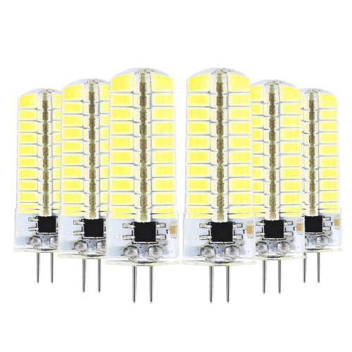 6 PCS YWXLight G4 5W AC 110-130V 80LEDs SMD 5730 Energy-saving Silicone Double Needle Lamp (Cold White)