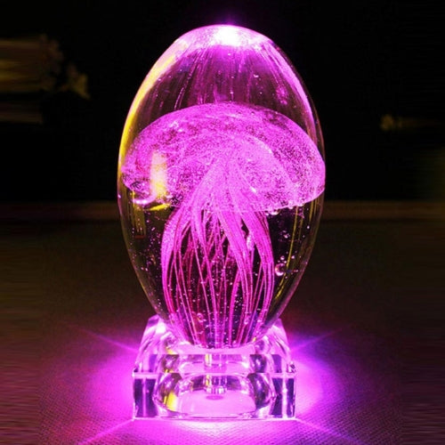 YWXLight Glass Crystal Ball RGB Acaleph Light (Pink)