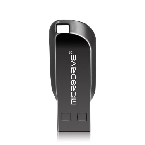 MicroDrive 8GB USB 2.0 Creative Rotate Metal U Disk (Black)