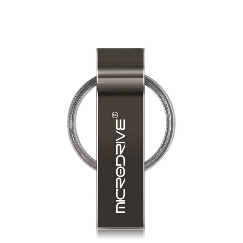 MicroDrive 4GB USB 2.0 Metal Keychain U Disk (Black)