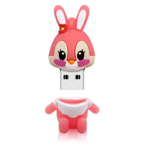 MicroDrive 8GB USB 2.0 Creative Cute Rabbit U Disk (Pink)