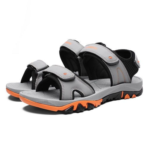 Comfortable and Breathable Casual Beach Sandals for Men (Color:Grey Size:39)