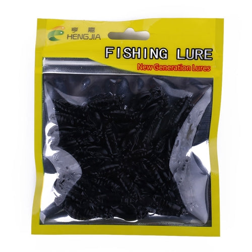 HENGJIA SO104 50 PCS 2.5cm/0.6g Insect Cricket Shaped Carp Simulation Bait Soft Bait for Fishing (Black)