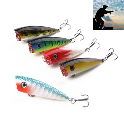 HENGJIA PO035 6cm/6g 5 PCS Simulation Hard Baits Fishing Lures Set Tackle Baits Fit Saltwater and Freshwater